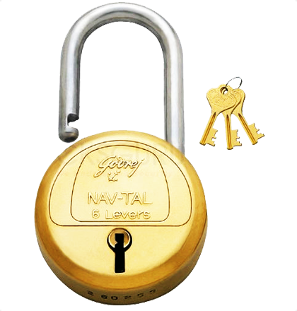 padlock with 6 keys