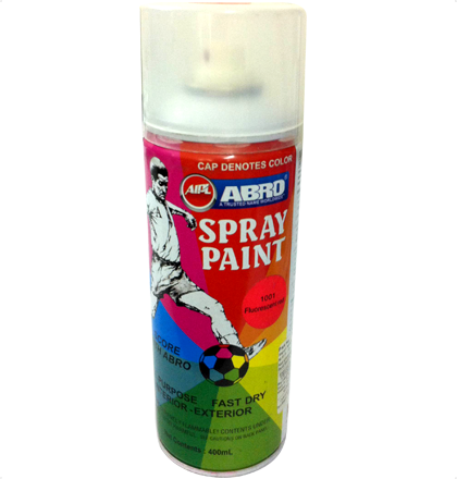 Abro Fluorescent Red Spray Paints