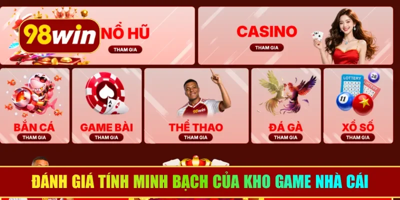 Đánh giá tính minh bạch của kho game nhà cái
