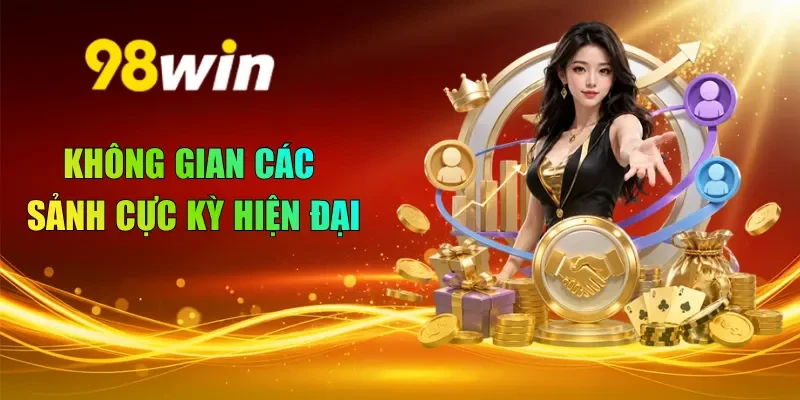 Không gian các sảnh cực kỳ hiện đại