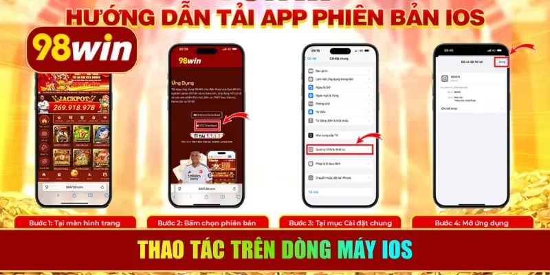 Thao tác trên dòng máy iOS